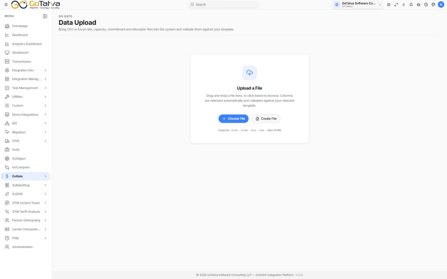 Data Upload