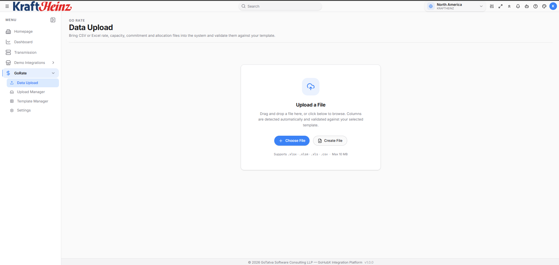 Data Upload