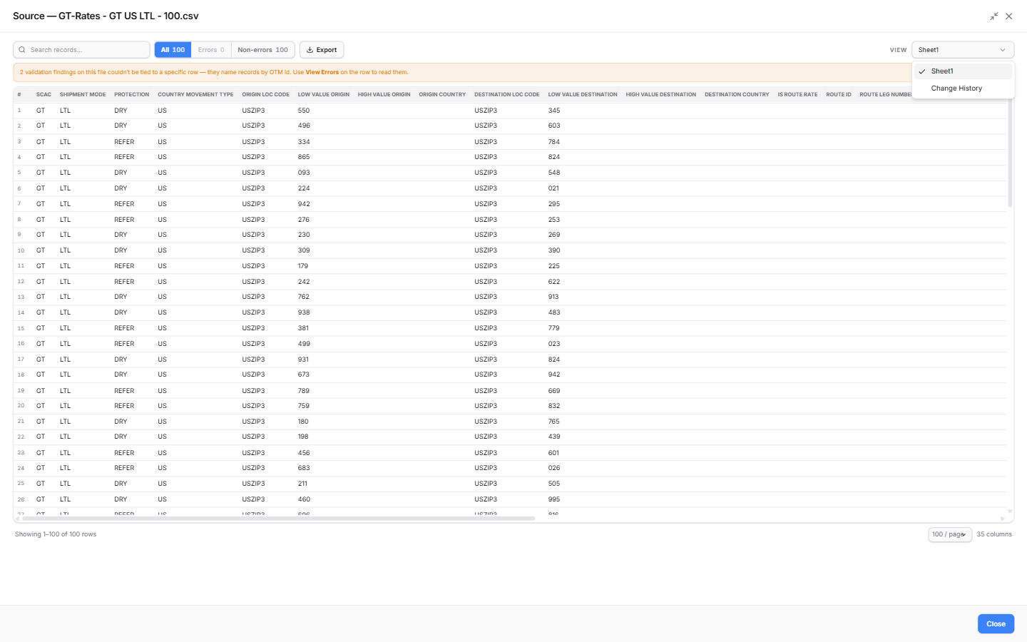 View Source modal